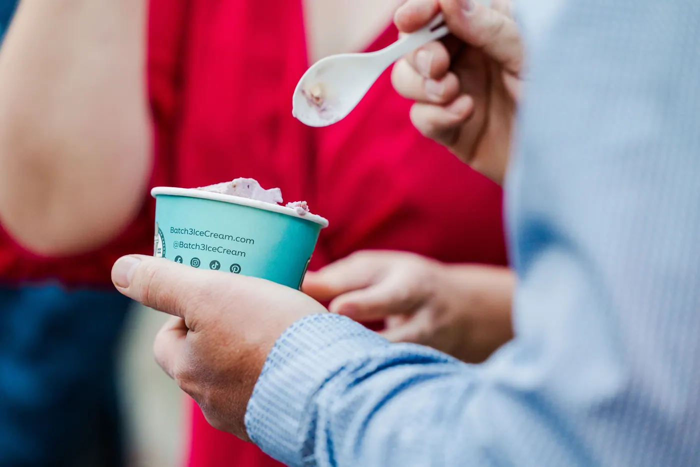Batch 3 ice cream cart at a wedding