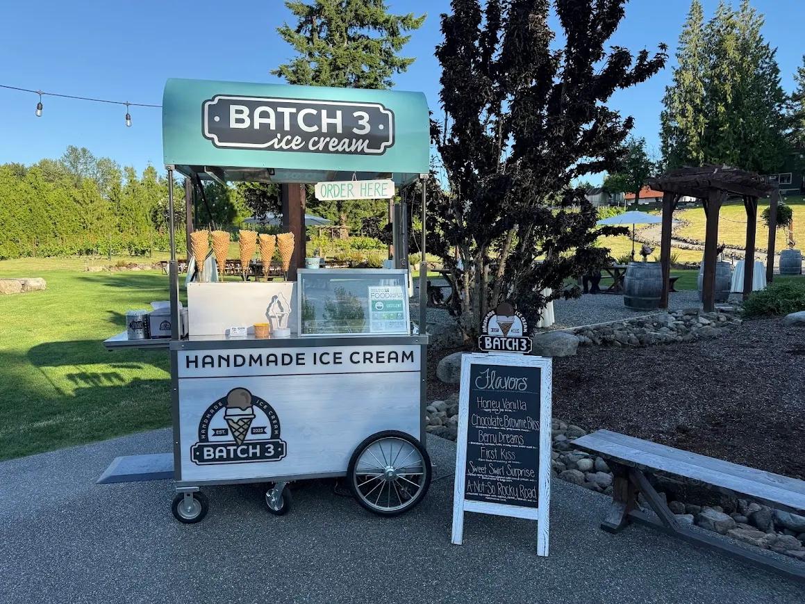 Batch 3 ice cream cart at a wedding